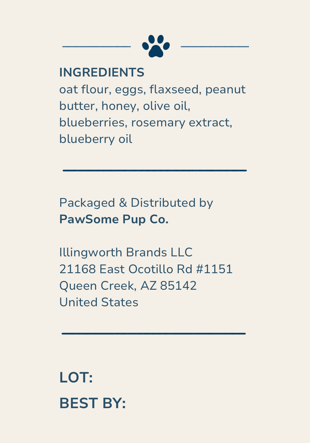 Peanut Butter Blueberry Crunchies - PawSome Pup Co.