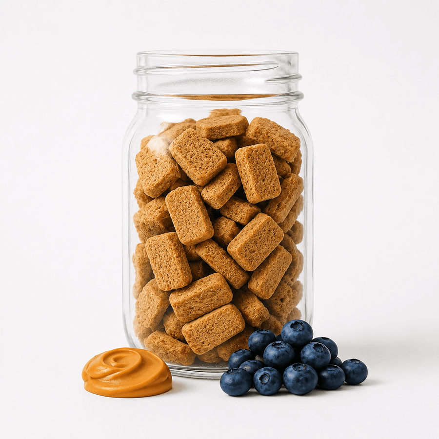 Peanut Butter Blueberry Crunchies - PawSome Pup Co.